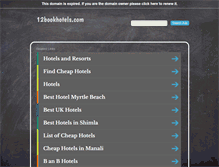 Tablet Screenshot of 12bookhotels.com
